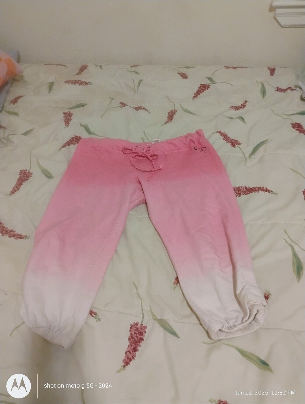 OP Pink Ombre Capri Joggers